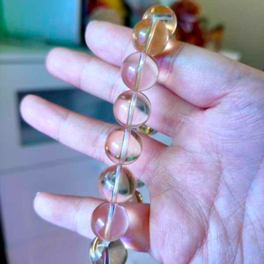AAA+ Natural Clear Citrine Bracelet, Metal and Earth elemental signs